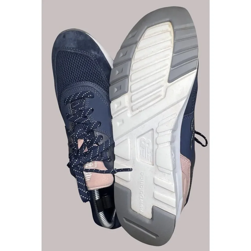 Women’s Size 8.5-NEW BALANCE 997 Donna Tennis Shoe , Navy, Pink, Suede| CW997HYA